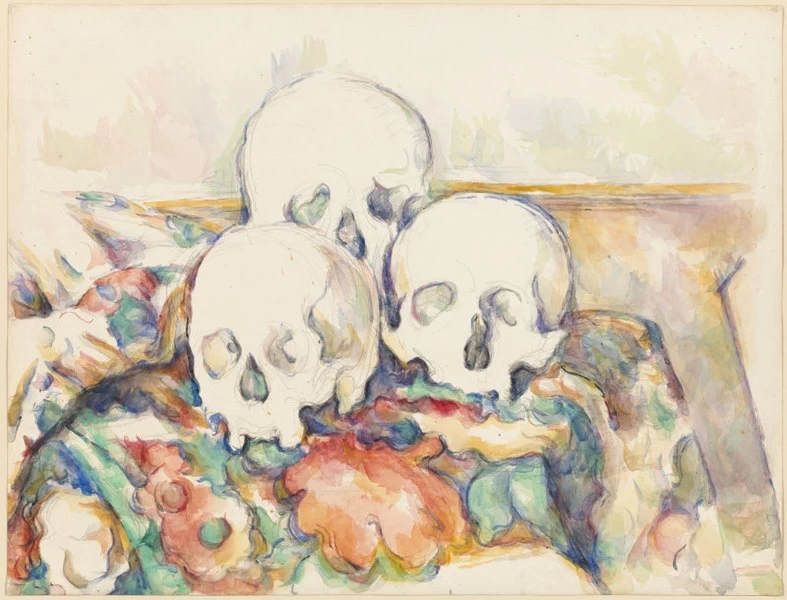 Natura morta con tre teschi, 1906 - Oise, Aix, en, Provence, Marsiglia
